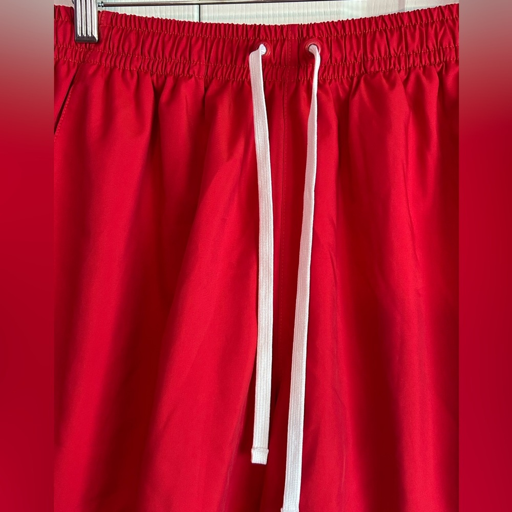 EUC Men’s Nike Athletic shorts. Red with drawstring waist and mesh lining Sz L - Picture 4 of 13